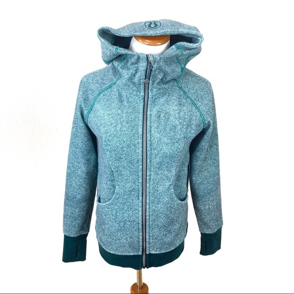 LULULEMON Scuba Hoodie III Rio Mist Sea Mist Deep Green Jacket Women’s Sz 6
